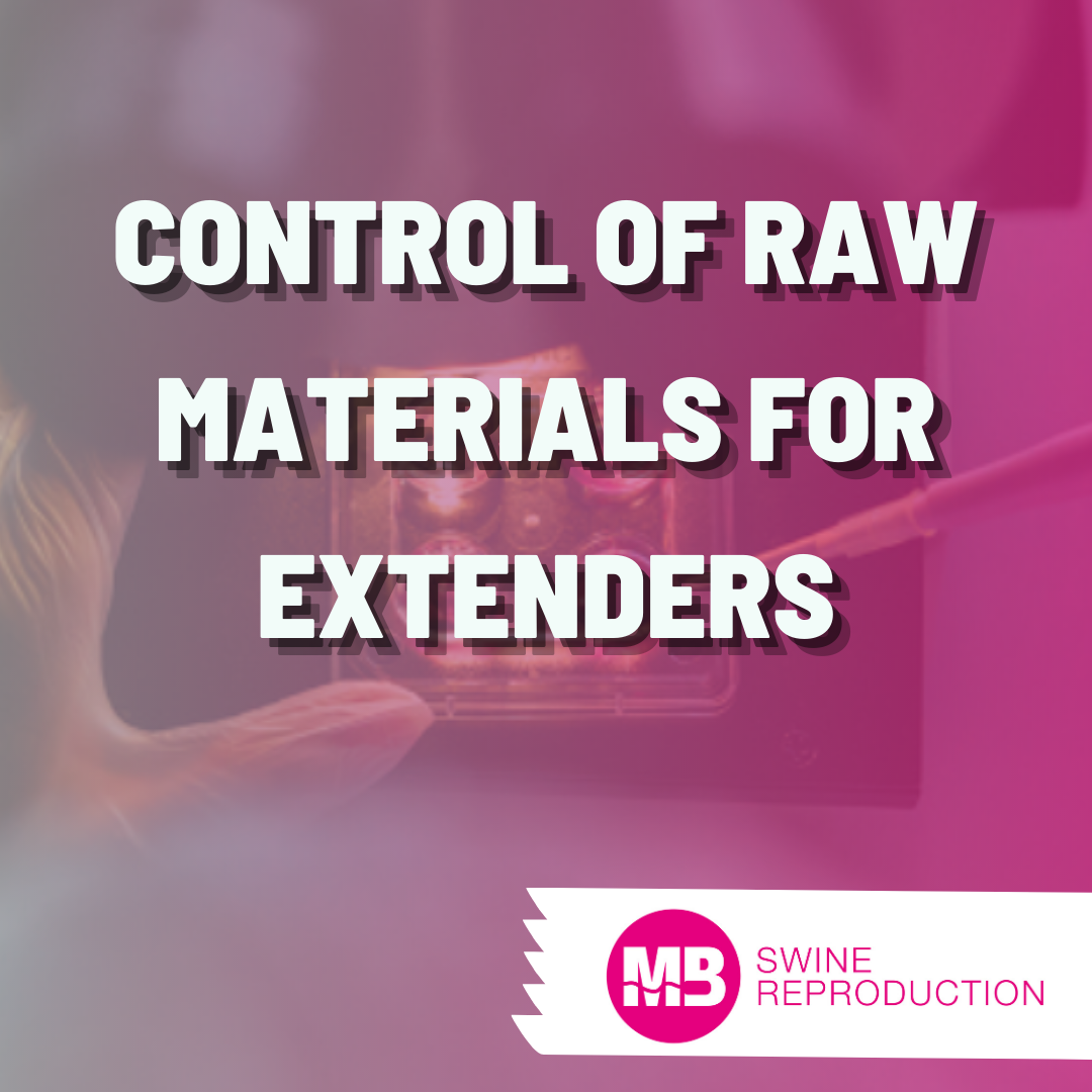 Control of raw materials for extenders